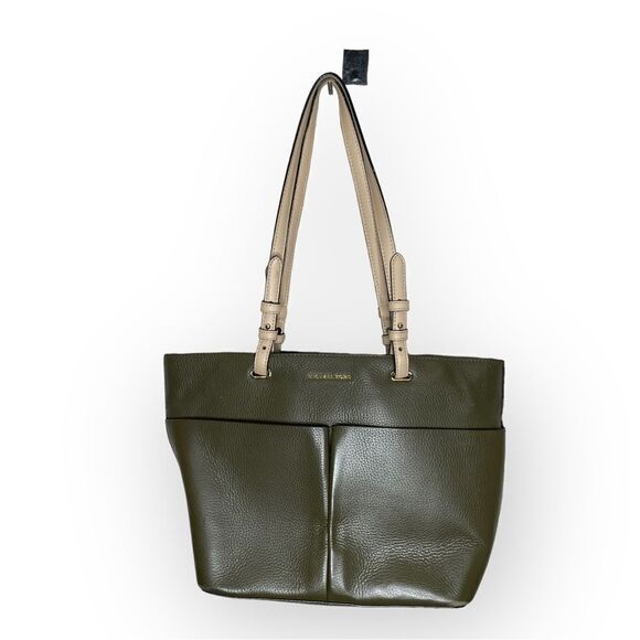 Michael Kors Bedford Medium Soft Leather Tote in Green - Picture 1 of 16